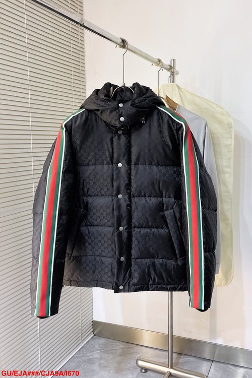 Gucci Detachable Hood Down Jacket with Waterproof Fabric