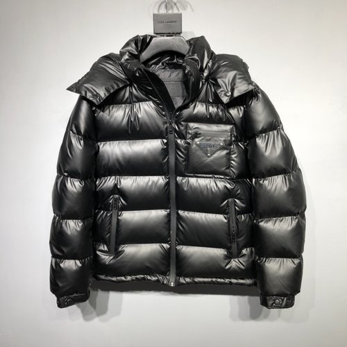 Prada Premium 90% Down Jacket with Logo and Colorful Design