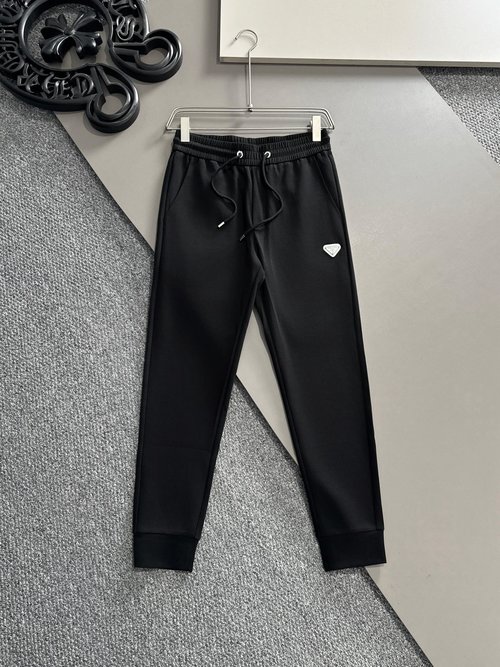 Prada Casual Pants with Soft and Glossy Fabric