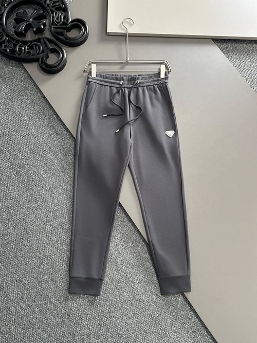 Prada Soft and Smooth Casual Pants with Brand Logo