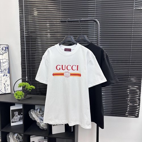 Gucci Classic Letter - Printed Short - Sleeve T - Shirt with Premium Features