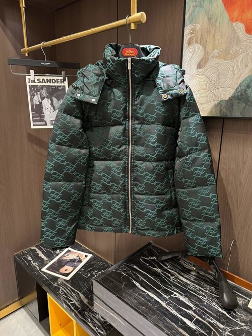 Fendi Premium 90% Down Jacket with Classic Logo and Color