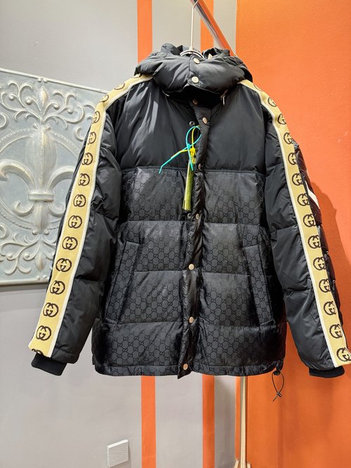 Gucci Limited Edition Reflective Logo Down Jacket with Patch