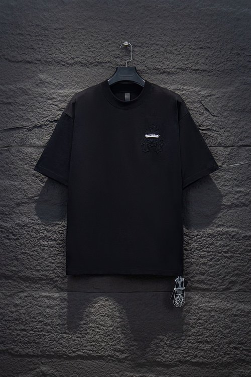 Chrome Hearts Comfortable Embroidered T-shirt with Colorful Patch