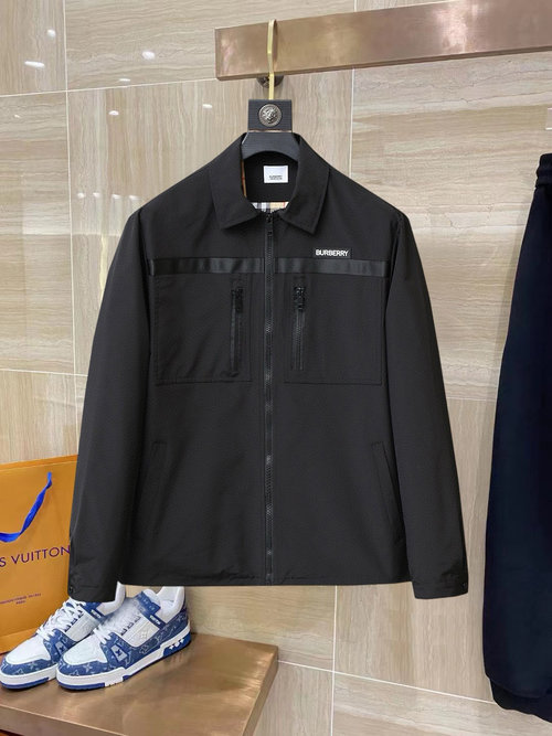 Burberry Premium Jacket with Brand Elements, Breathable & Soft