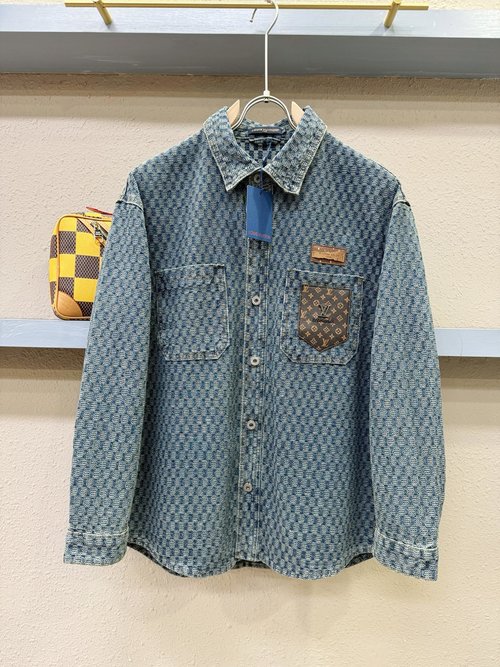 Louis Vuitton Stylish Denim Shirt with Good Breathability