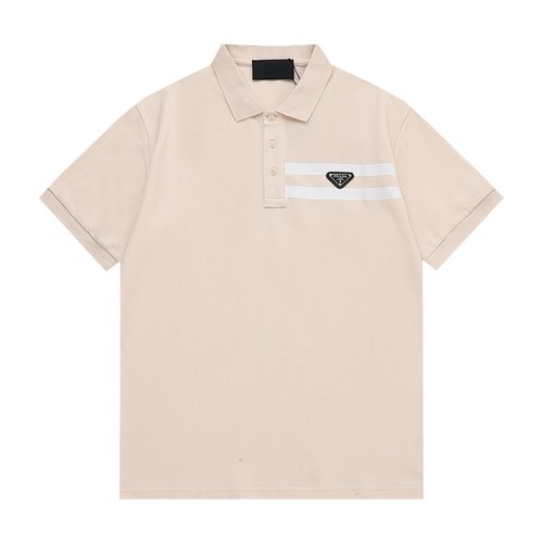 Prada Pink Polo Shirt with Vintage Style