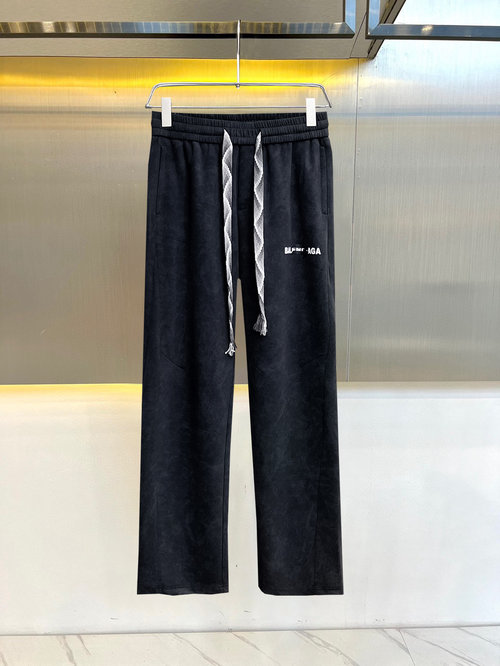 Balenciaga New Casual Pants with Logo, Custom Fabric