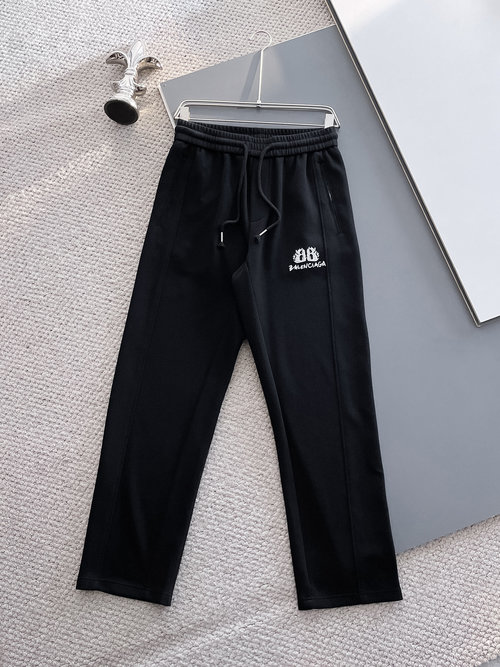 Balenciaga Casual Pants with New Logo and Custom Fabric