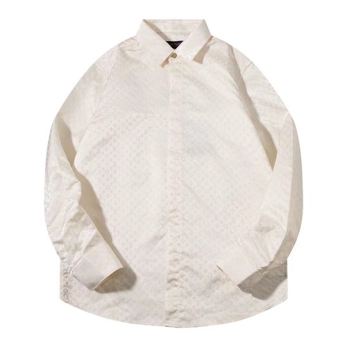 Louis Vuitton Monogram Silk Long-sleeved Shirt Suitable for All