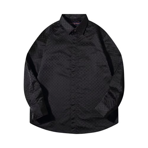 Louis Vuitton Monogram Silk Long-sleeved Shirt Suitable for All