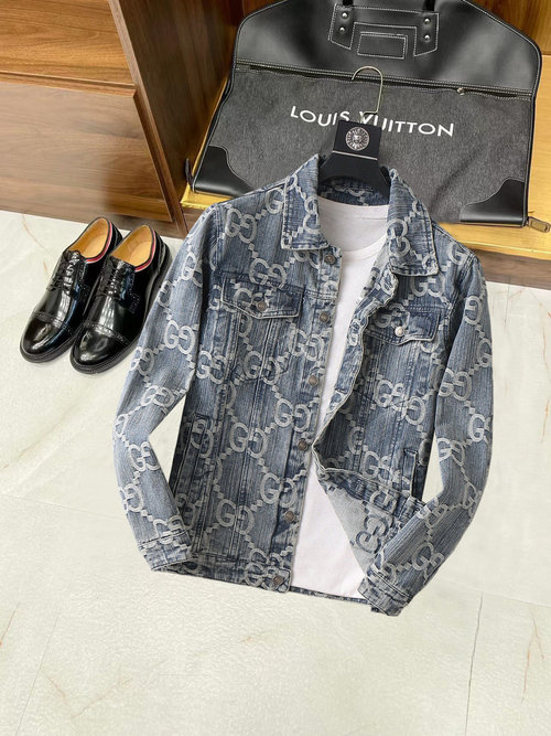 Gucci Premium Jacket with Three Labels, Breathable & Comfortable