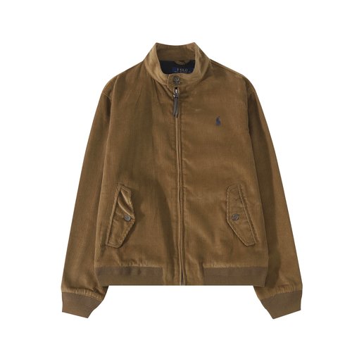 Polo Ralph Lauren Corduroy Jacket with Embroidered Pony & Checked Lining