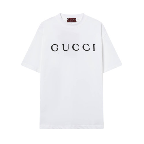 Gucci Cotton Round Neck Printed Short Sleeve T-Shirt