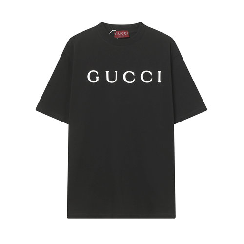 Gucci Cotton Round Neck Printed Short Sleeve T-Shirt