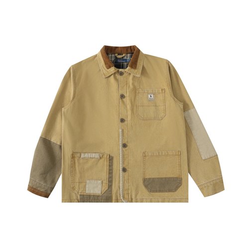 Polo Ralph Lauren Vintage Wash Cotton Jacket with Exquisite Patchwork