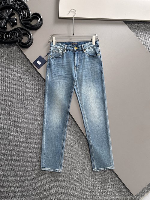 Louis Vuitton Returnable Slim Tapered Jeans with Custom Logo