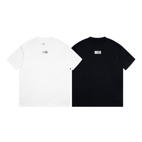 Maison Margiela Minimalist Labeled Short Sleeve T-Shirt with Full Packaging