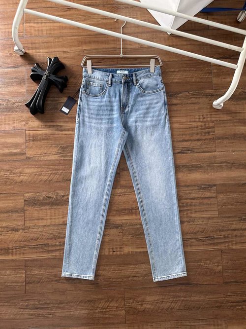 Prada High-Quality Cotton Jeans Suitable for All Occasions