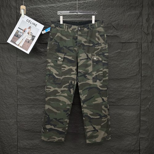 Chrome Hearts Camouflage Cargo Jeans with Relaxed Fit