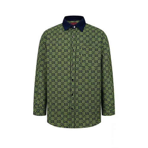 Gucci Double G Jacquard Long-Sleeve Shirt (Double G Patterned Long-Sleeve Shirt)
