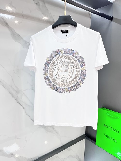 Versace Fashionable Short-sleeved T-Shirt with Logo