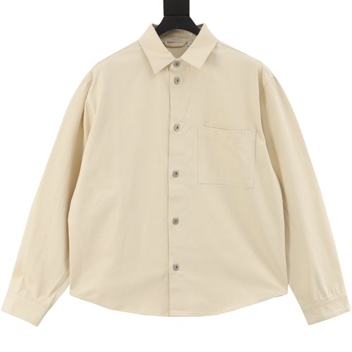 Burberry Shield Collar Denim Shirt with Unique Design