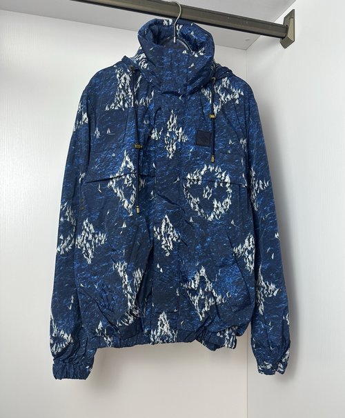 Louis Vuitton Sailboat Print Windproof Jacket with Tech Features
