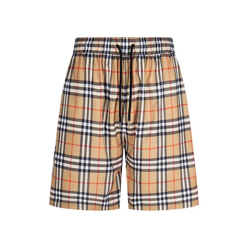 Burberry Checked Beach Shorts with Practical Design