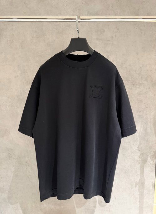 Louis Vuitton Patchwork Embroidered T-Shirt with Heavy Fabric