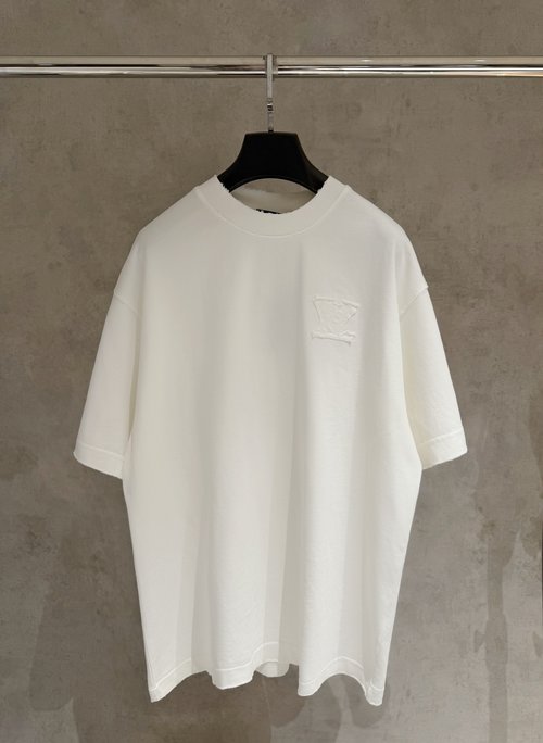 Louis Vuitton Patchwork Embroidered T-Shirt with Heavy Fabric