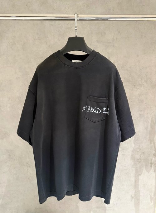 Maison Margiela Pocket Printed T-shirt with Wash Effect