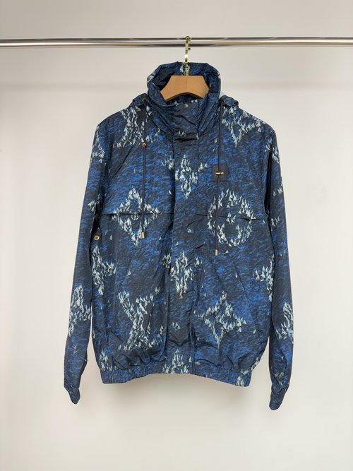 Louis Vuitton Laser-Cut Sailboat Print Jacket with High Precision Pattern