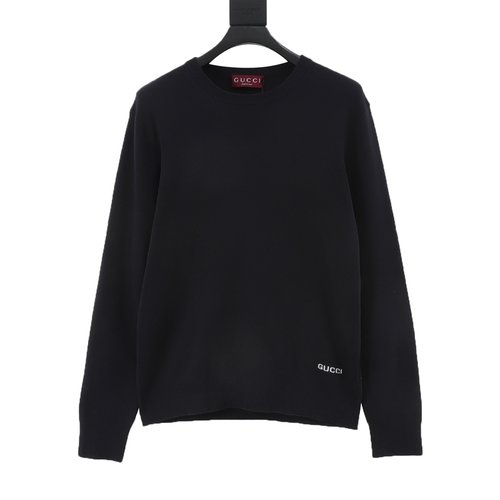 Gucci Embroidered Round-Neck Knit Sweater