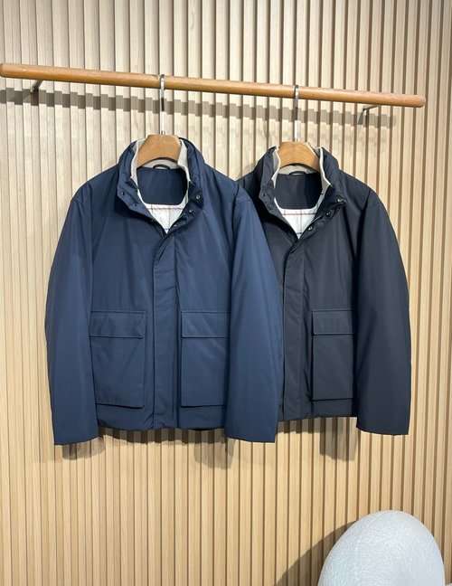 Loro Piana Waterproof Down Jacket with High-tech Fabric