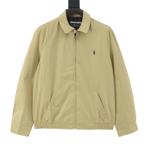 Polo Ralph Lauren Iconic Zip-front Jacket with Fine Embroidery Work