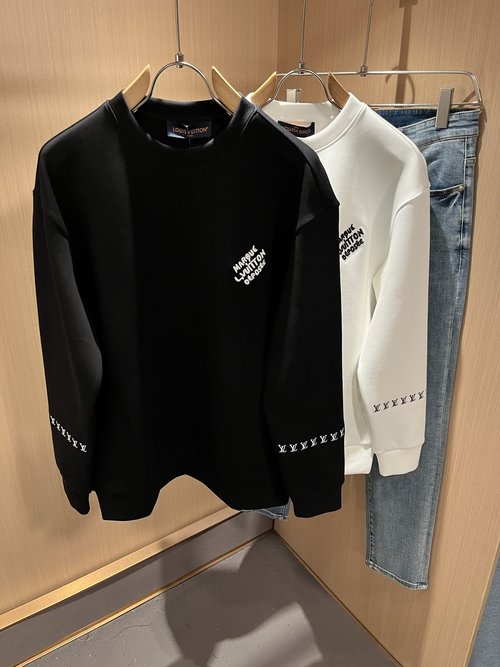 Louis Vuitton Long Sleeve Sweatshirt with Logo Embroidery