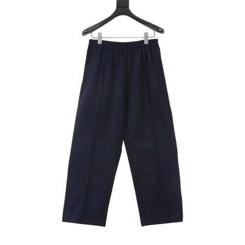 Gucci Navy Knit Trousers with Logo Details