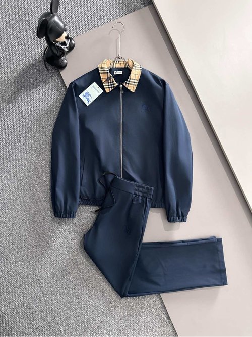 Burberry Premium Spliced Zipper Suit