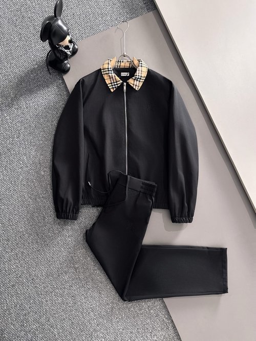 Burberry Premium Spliced Zipper Suit