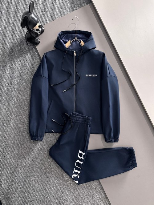 Burberry Premium Spliced Hooded Zipper Suit