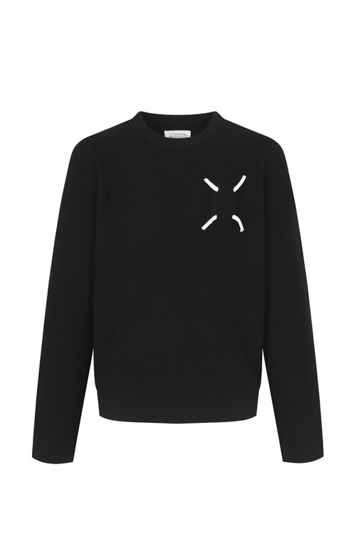 Maison Margiela Soft and Versatile Round Neck Sweater