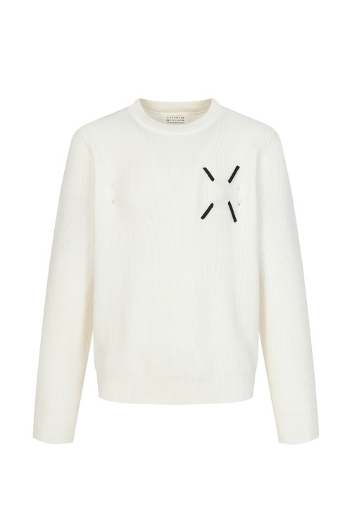 Maison Margiela Soft and Versatile Round Neck Sweater