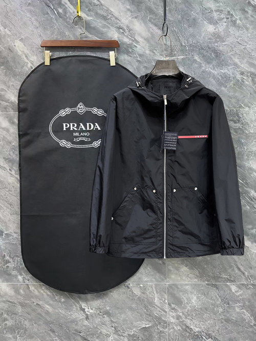 Prada Premium Jacket with Brand Elements for After - Sale Return