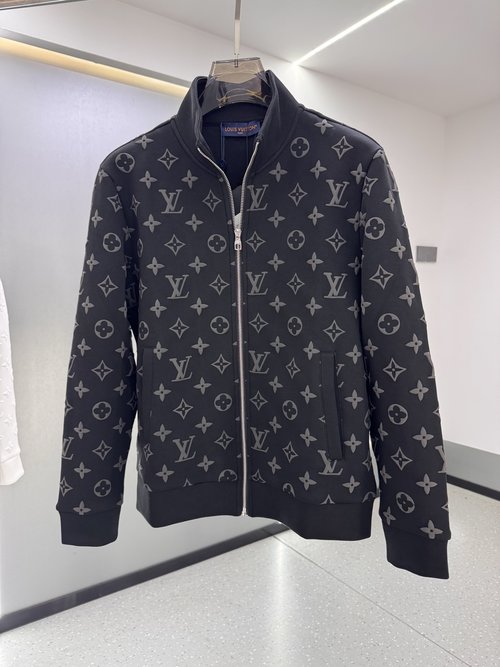 Louis Vuitton Stylish Space Cotton Long-Sleeved Sweatshirt