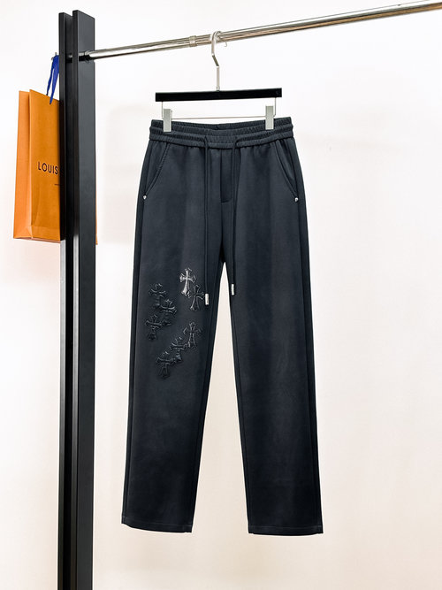 Chrome Hearts New Trendy Casual Pants with Logo, High Comfort
