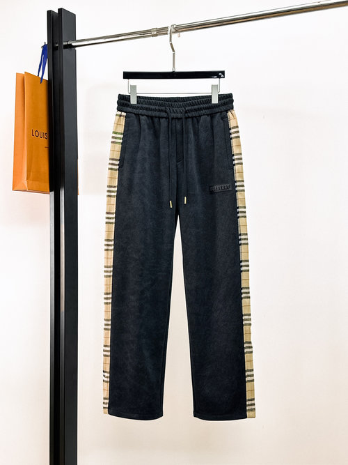 Burberry New Trendy Casual Pants with Logo, High Comfort