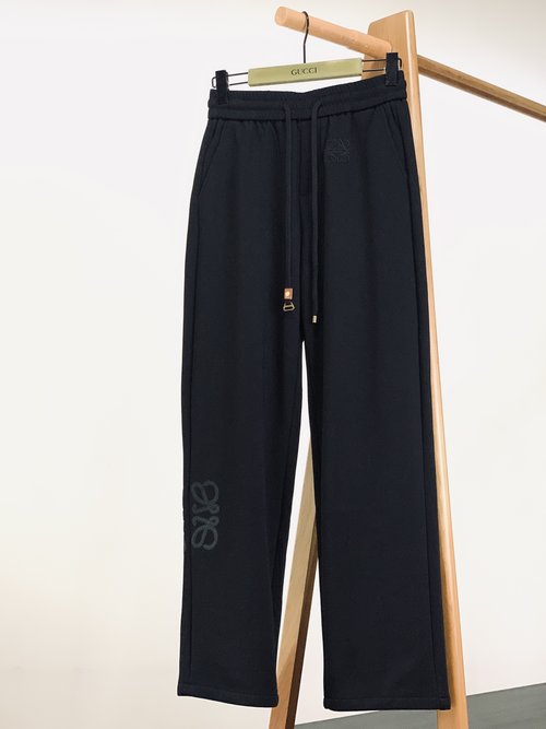 Loewe Embroidered Drawstring Casual Trousers