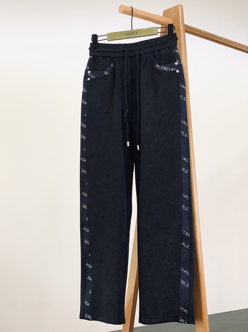 Balenciaga Fashionable Drawstring Casual Trousers
