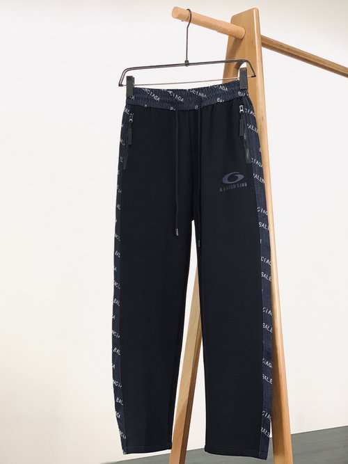 Balenciaga Embroidered Drawstring Casual Trousers